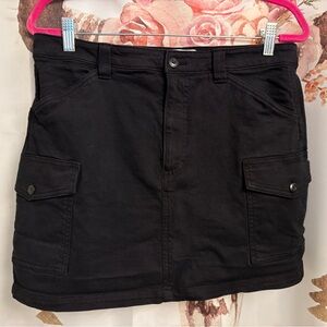 TNA Black Mini Cargo Skirt